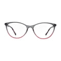 Grey to Pink Fade Cat Eye Glasses for Women N073 – front view