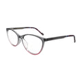 Grey to Pink Fade Cat Eye Glasses for Women N073 – angled side view