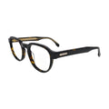 Dark Havana Panto Glasses for Women N075 – angled side view