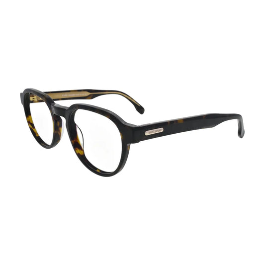 Dark Havana Panto Glasses for Women N075 – angled side view