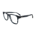Blue Grey Horn Square Glasses for Women N076 – angled side view