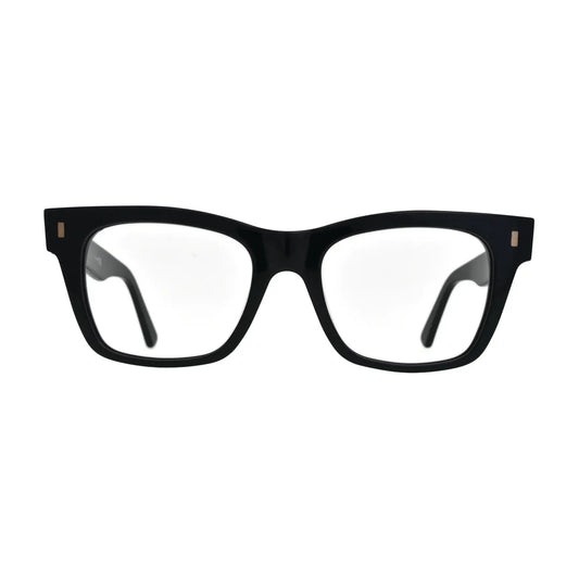 Black Square Glasses with Gold Rivets for Women N080 – front view