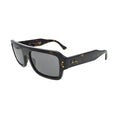 Ray-Ban RB4454 1359 B1 Havana — angled side view showing wide Hawkeye temple profile, gold Ray-Ban script logo and tortoiseshell pattern