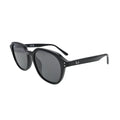 RB4459D 901/87 side profile — black propionate square frame with Ray-Ban script logo on temple and dark grey lenses
