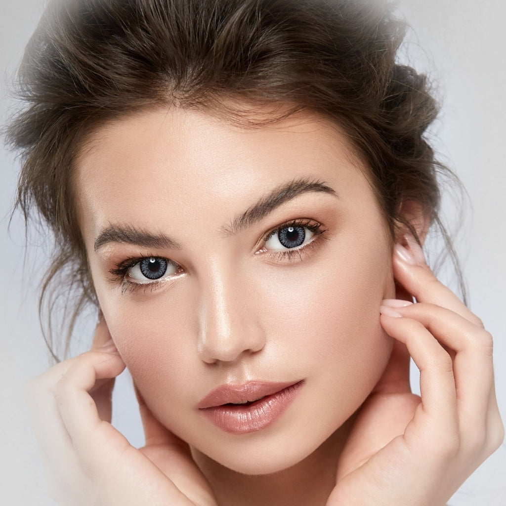 Freshkon Colors Fusion Shimmering Grey Contact Lenses