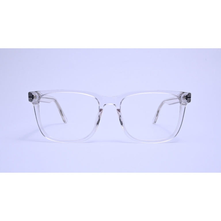 A bold square silhouette in a transparent finish—minimalist, modern, and made to stand out.