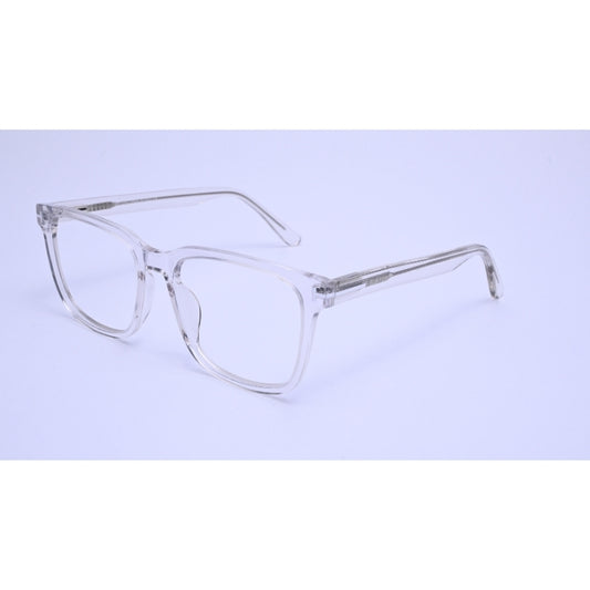 A bold square silhouette in a transparent finish—minimalist, modern, and made to stand out.