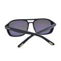 Rear three-quarter view of Tom Ford Rosco TF1022 01A shiny black square sunglasses with full-rim acetate construction.