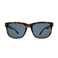 Front view of Tom Ford Stephenson square sunglasses with blue-grey lenses