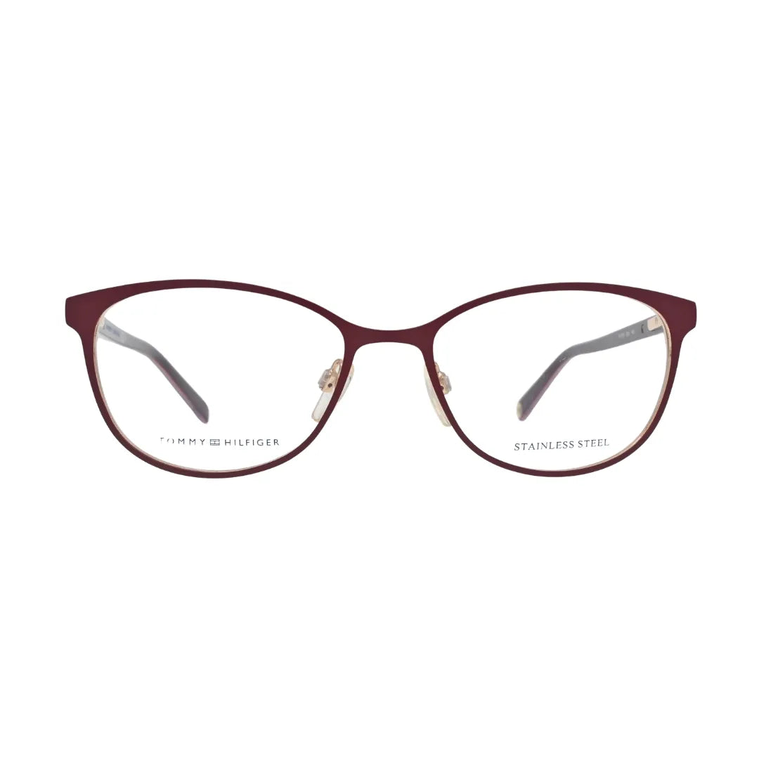 Tommy Hilfiger TH1778 Red Cat Eye Eyeglasses front view