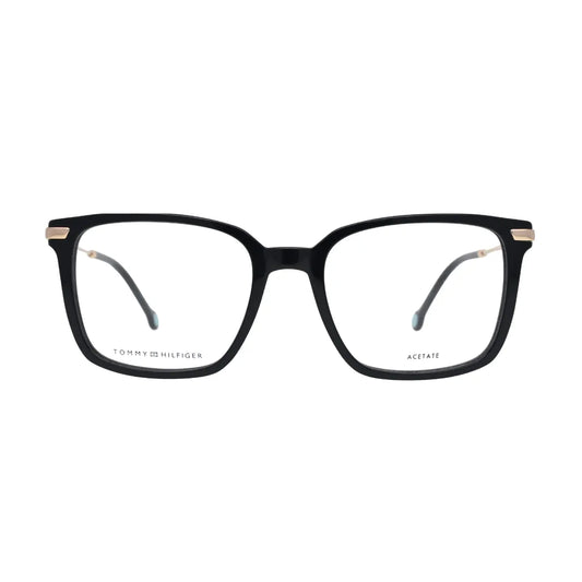 Tommy Hilfiger TH1822 Black Square Eyeglasses front view