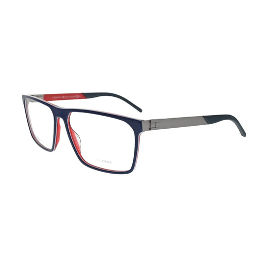 Tommy Hilfiger TH1828 Blue Rectangular Eyeglasses back view