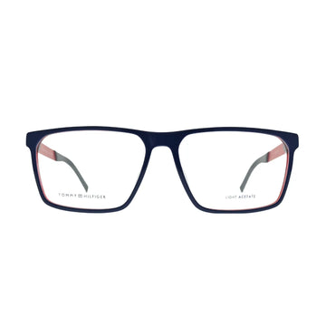 Tommy Hilfiger TH1828 Blue Rectangular Eyeglasses front view