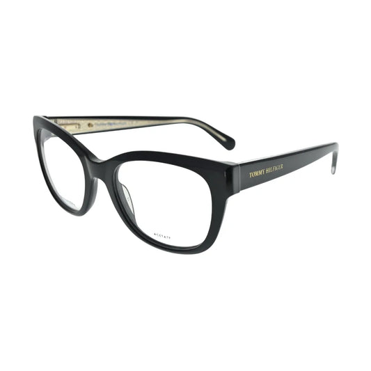 Tommy Hilfiger TH1864 Black Round Eyeglasses back view
