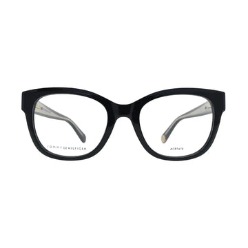 Tommy Hilfiger TH1864 Black Round Eyeglasses front view