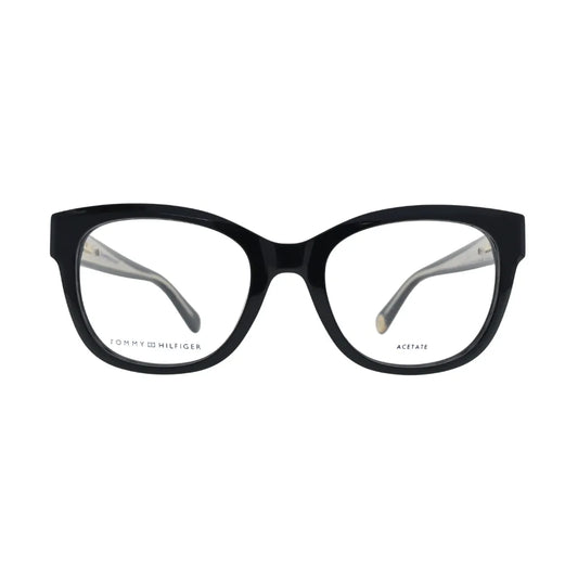 Tommy Hilfiger TH1864 Black Round Eyeglasses front view
