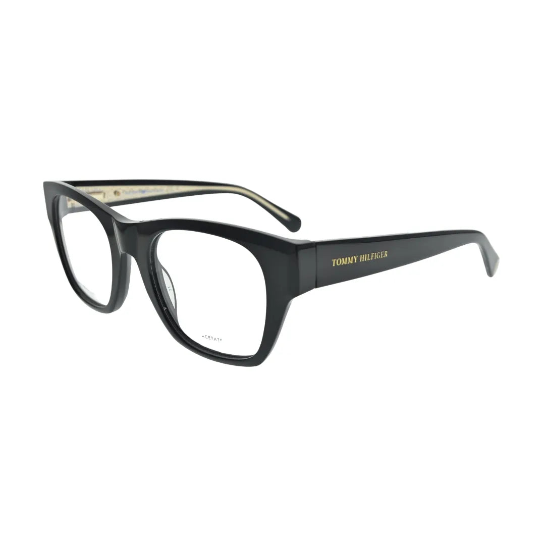 Tommy Hilfiger TH1865 Black Square Eyeglasses back view