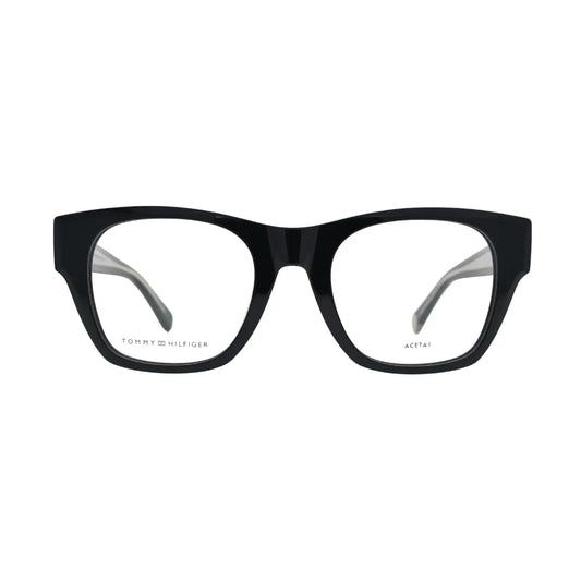 Tommy Hilfiger TH1865 Black Square Eyeglasses front view
