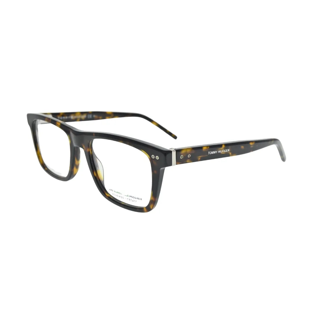 Tommy Hilfiger TH1892 Havana Rectangular Eyeglasses back view