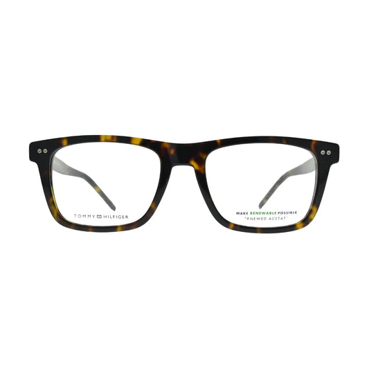 Tommy Hilfiger TH1892 Havana Rectangular Eyeglasses front view