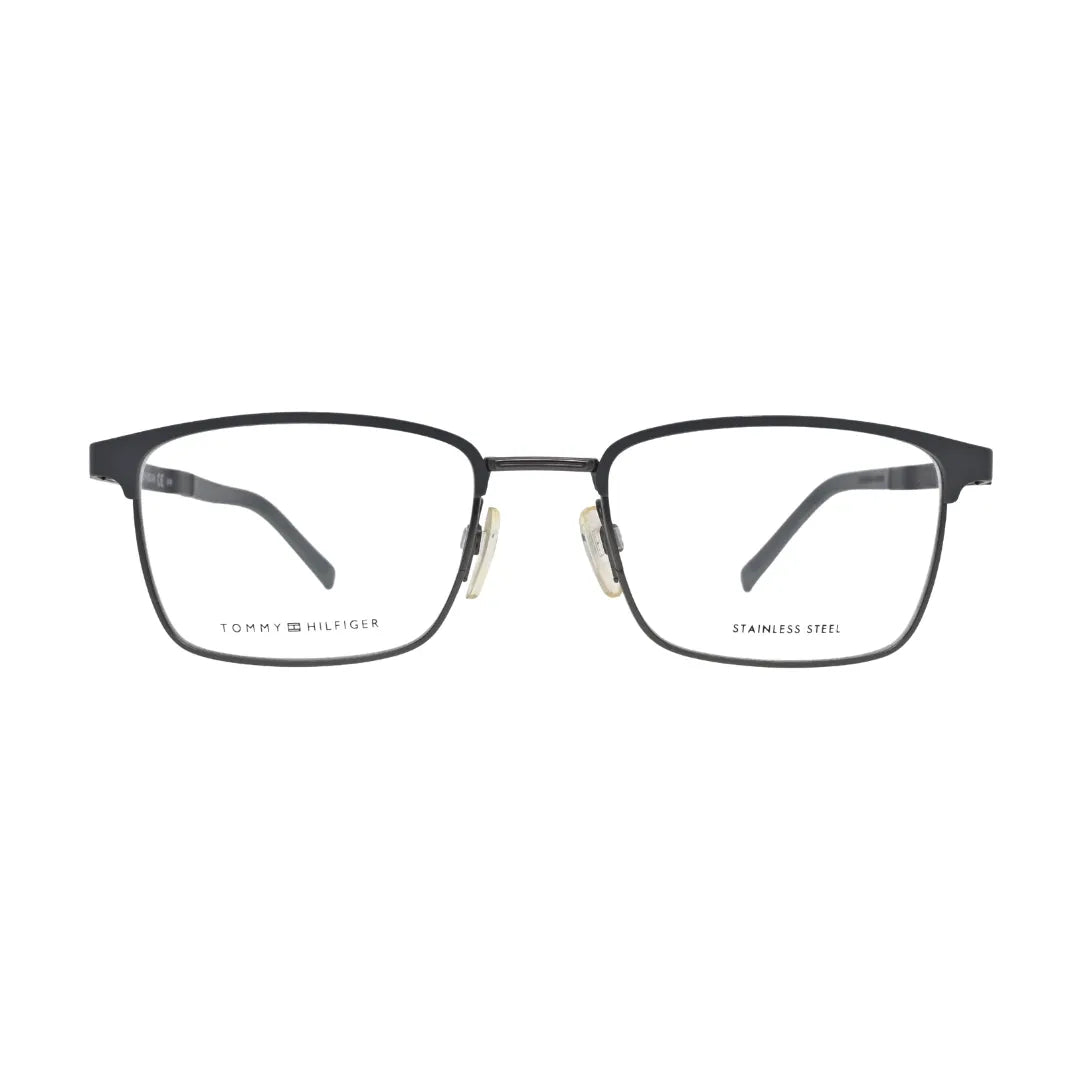 Tommy Hilfiger TH1919 Grey Rectangular Eyeglasses front view