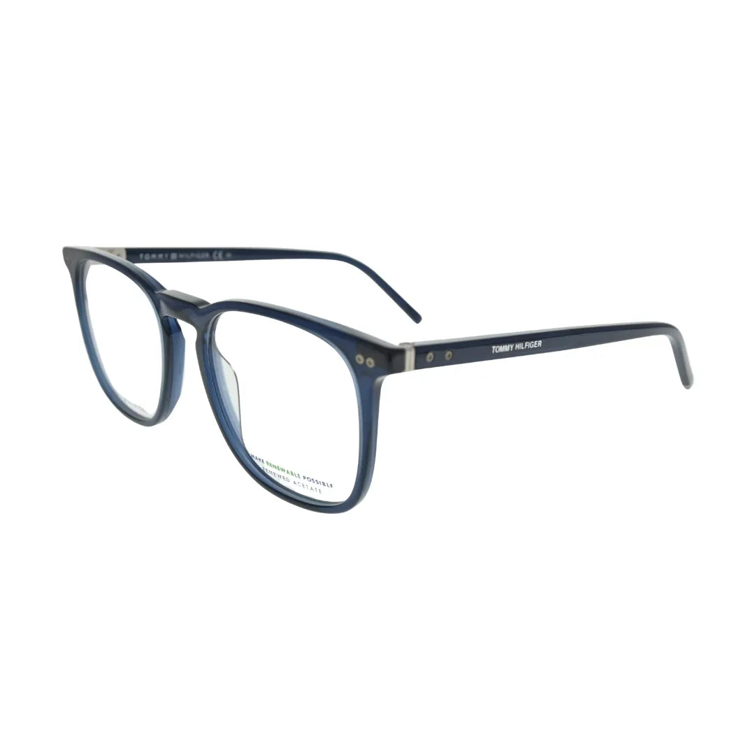 Tommy Hilfiger TH1940 Blue Rectangular Eyeglasses back view