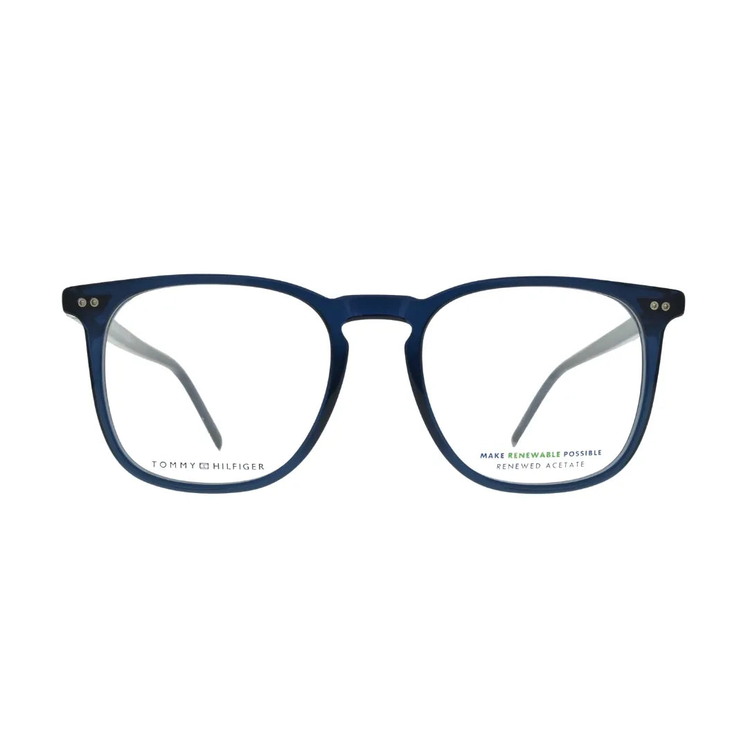 Tommy Hilfiger TH1940 Blue Rectangular Eyeglasses front view