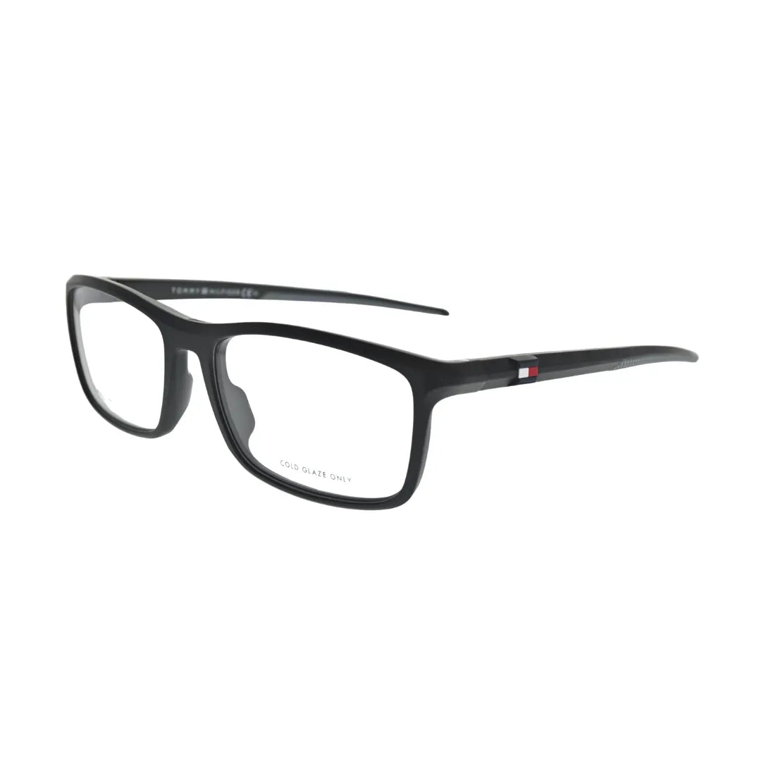 Tommy Hilfiger TH1965 Black Rectangular Eyeglasses back view