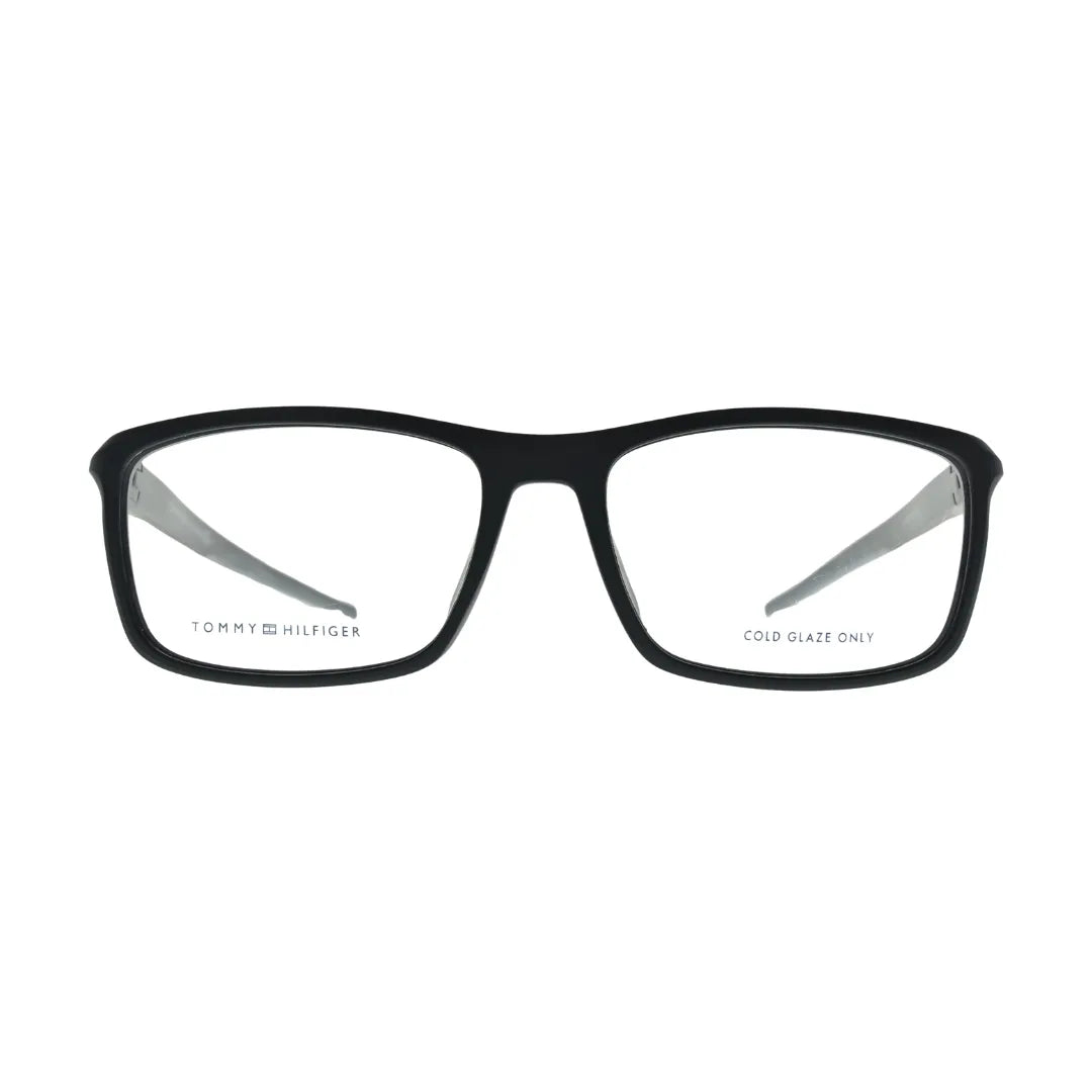 Tommy Hilfiger TH1965 Black Rectangular Eyeglasses front view