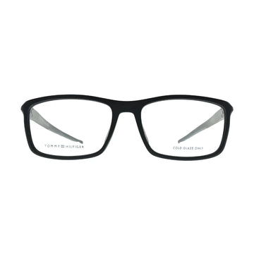 Tommy Hilfiger TH1965 Black Rectangular Eyeglasses front view