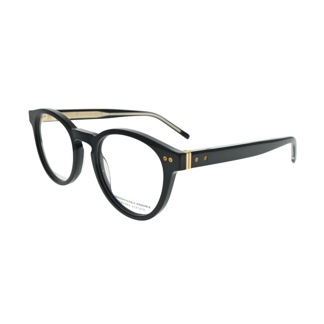 Tommy Hilfiger TH1984 Black Round Eyeglasses back view