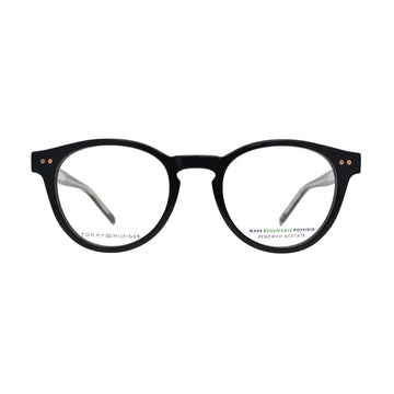 Tommy Hilfiger TH1984 Black Round Eyeglasses front view