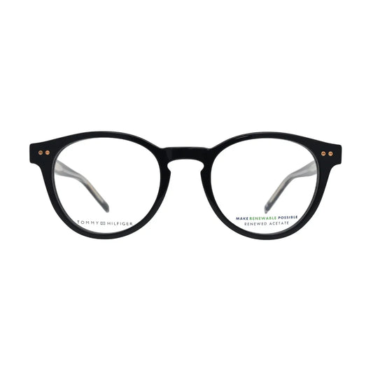 Tommy Hilfiger TH1984 Black Round Eyeglasses front view