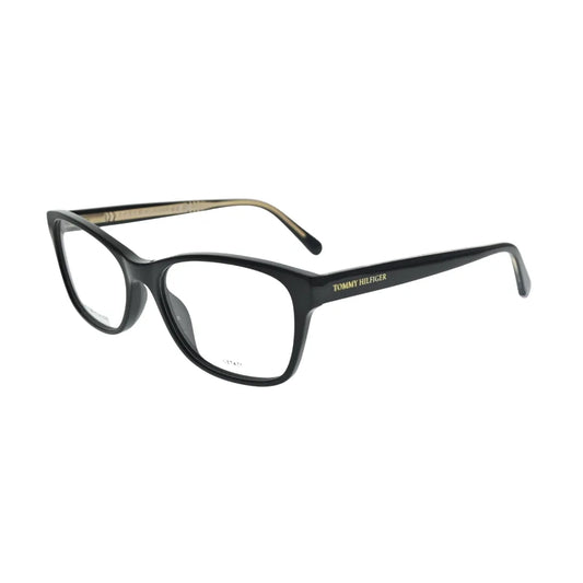 Tommy Hilfiger TH2008 Black Rectangular Eyeglasses back view