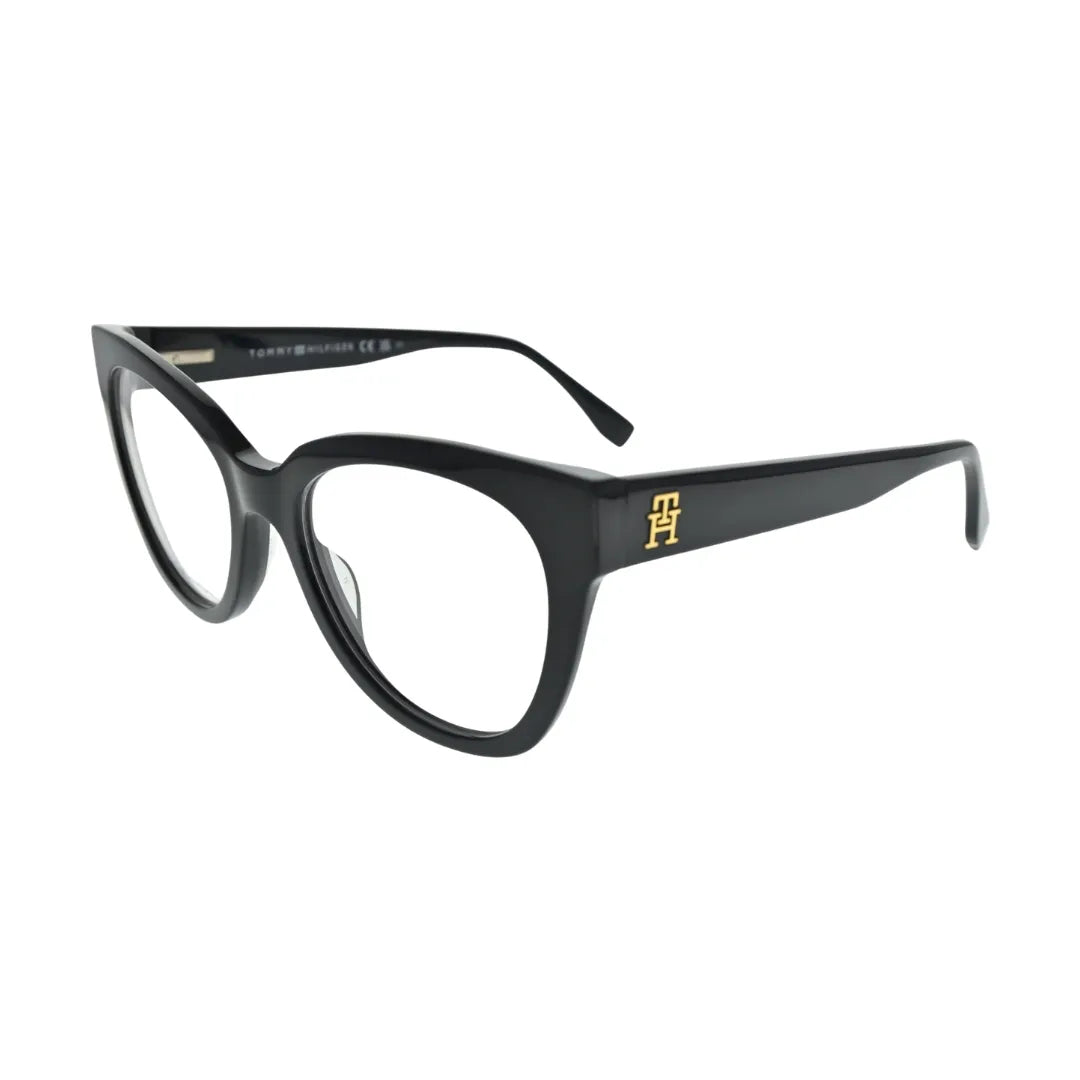 Tommy Hilfiger TH2054 Black Cat Eye Eyeglasses back view