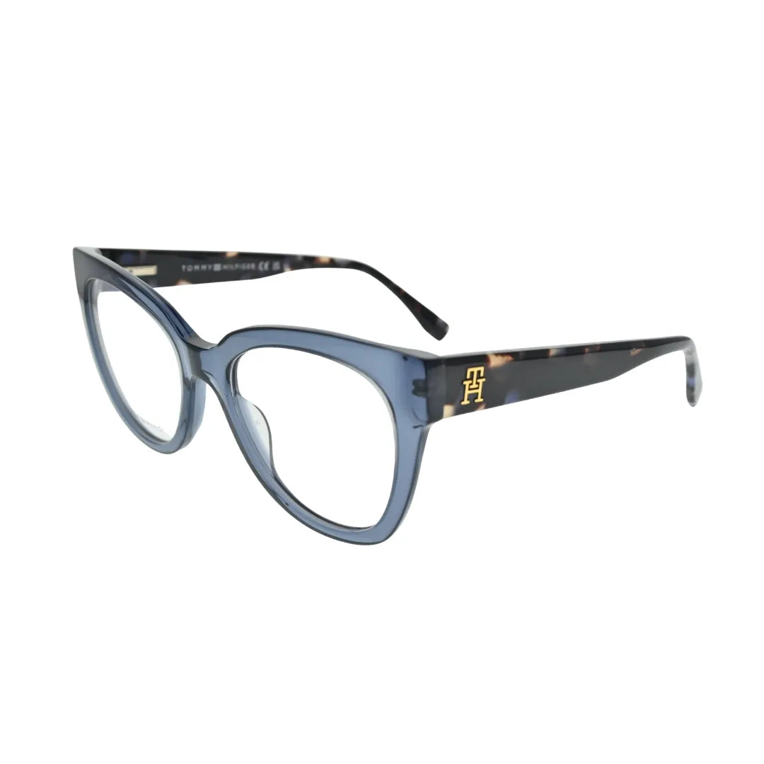 Tommy Hilfiger TH2054 Blue Cat Eye Eyeglasses back view