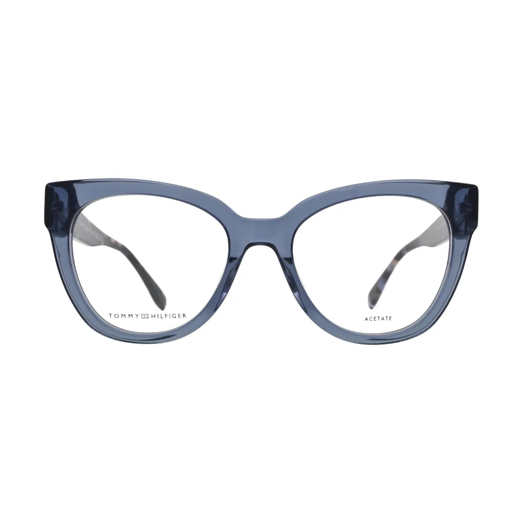 Tommy Hilfiger TH2054 Blue Cat Eye Eyeglasses front view