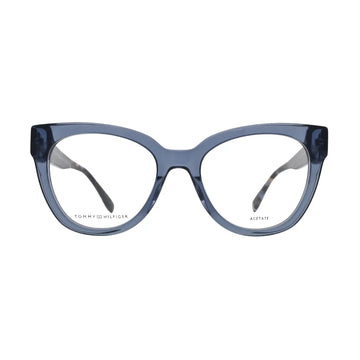 Tommy Hilfiger TH2054 Blue Cat Eye Eyeglasses front view