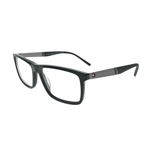 Tommy Hilfiger TH2084 Black Rectangular Eyeglasses back view