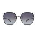 Tory Burch Miller TY6080 Silver Square Sunglasses front view