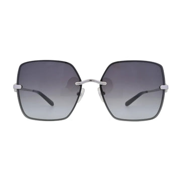 Tory Burch Miller TY6080 Silver Square Sunglasses front view