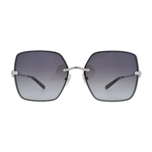 Tory Burch Miller TY6080 Silver Square Sunglasses front view