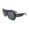 Tory Burch TY7179U Black Oversized Square Sunglasses side profile
