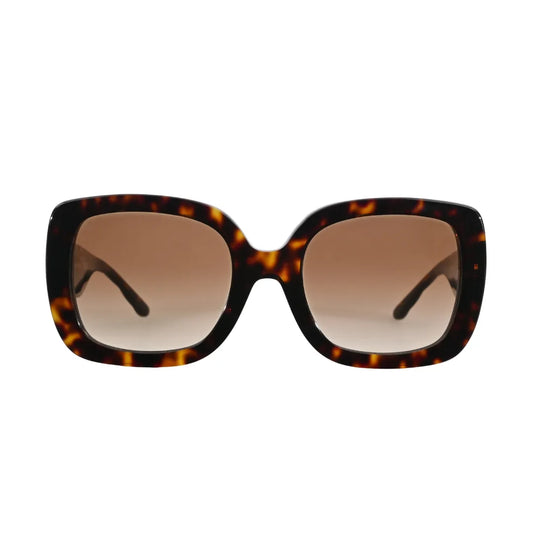 Tory Burch TY7179U Havana Oversized Square Sunglasses front view