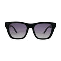 Tory Burch TY7181U Black Square Sunglasses Grey Gradient front view
