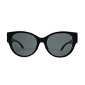Tory Burch TY7182U Black Cat-Eye Sunglasses front view