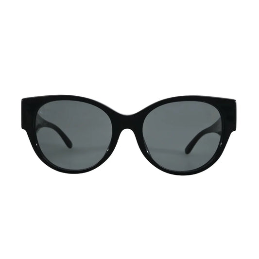 Tory Burch TY7182U Black Cat-Eye Sunglasses front view