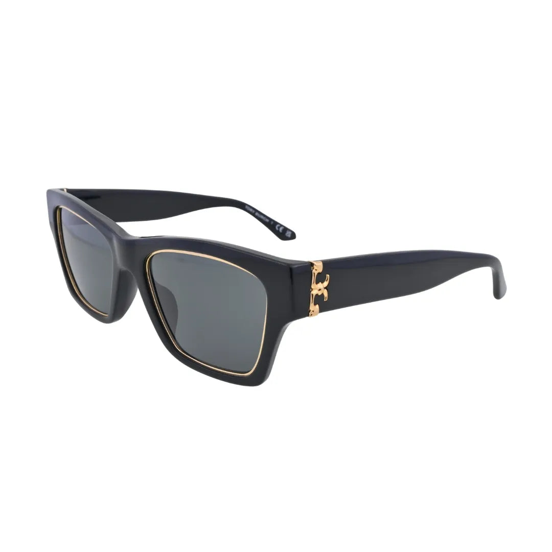 Tory Burch Trace TY1786U Black Rectangular Sunglasses side profile