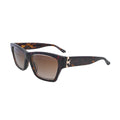 Tory Burch Trace TY1786U Havana Rectangular Sunglasses side profile
