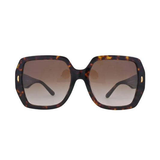 Tory Burch TY7191U Havana Oversized Square Sunglasses front view